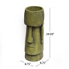 Okak Unique Head Planter Face Accent Flower Pot for Indoor Plants, Stylish Outdoor & Garden Decor,9.5"x 9.5"x 24" - 3 of 4