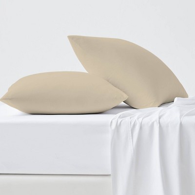 300 Thread Count Wrinkle Resistant Solid Pillowcase Set - Color Sense