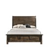 New Classic Furniture,Blue Ridge Wood Queen Bed, Rustic Gray - 3 of 4