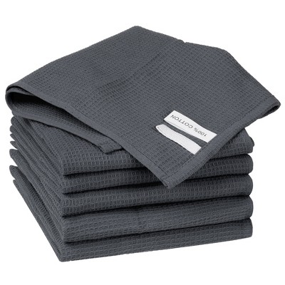 Waffle Kitchen Towel in Dark gray