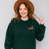 Embroidered Truck Christmas Tree - Women's Graphic Sweatshirt - 3 of 4