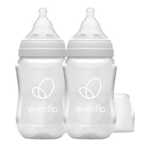 Evenflo Balance Wide-Neck Anti-Colic Baby Bottles - 9oz/2pk - 1 of 4