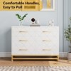 Dresser for Bedroom with 6 Drawers, Wood Chest of Drawers - 4 of 4