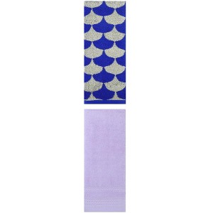 REGALWOVEN Soft Absorbent Bathroom Decorative Hand Towels for Drying 14" x 30"/13" x 29" 2 Pcs - 1 of 4