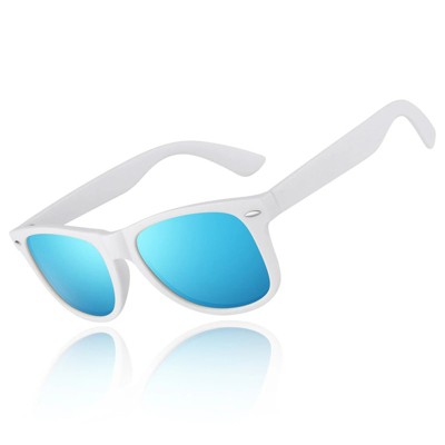 Attop Vintage Polarized Sunglasses, Unisex - UV Protection Sunglasses, Blue