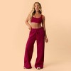 Blogilates Women's Travel Trouser High-Rise Wide Leg Sweatpants - 4 of 4