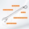 Unique Bargains CR-V Steel Nickel Plated Metric 12-Point Box End Combination Wrench - 3 of 4
