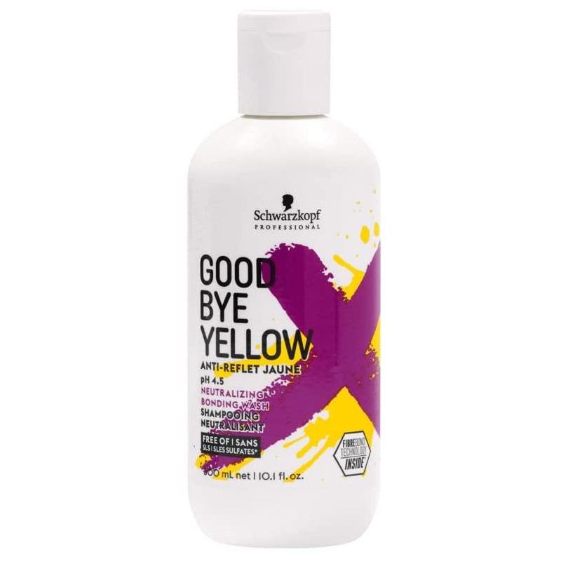Schwarzkopf GOOD BYE YELLOW Neutralizing Bonding Wash (10 oz), Purple Shampoo Goodbye Brass & Yellow, 1 of 6