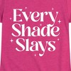 Girls' - Instant Message - Every Shade Slays Fitted Short Sleeve Graphic T-Shirt - 2 of 4