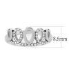 Slickblue Polished Stainless Steel Women's Ring with Clear CZ, Minimalist Design, Perfect for Any Occasion, Size 5-10 - 3 of 4
