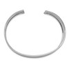 Black Bow Jewelry 19mm 14k White Gold Polished Solid Cuff Bangle Bracelet - 2 of 4