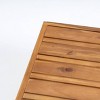 2pk Oana Outdoor Acacia Wood Right Arm Loveseat & Coffee Table Set with Cushions Teak/Beige - Christopher Knight Home - 2 of 4