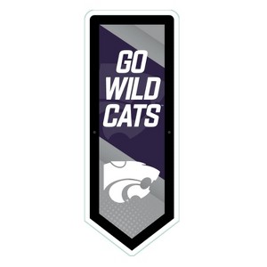 Evergreen Ultra-Thin Glazelight LED Wall Decor, Pennant, Kansas State University- 9 x 23 Inches Made In USA - 1 of 4