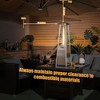 Costway 35'' Portable Tabletop Pyramid Patio Heater Stainless Steel Propane gas 10000 BTU - 4 of 4