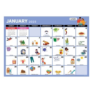 TF Publishing 2025 Desk Pad Calendar 12"x17" Every Day's A Holiday - 1 of 4