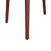 Gulches Mid-Century Modern Square Dining Table - Dark Walnut Faux Wood Veneer Table with Rubberwood Tapered Legs, Communal Family Table - 4 of 4