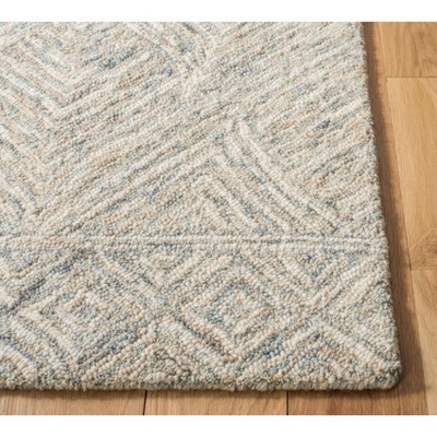 Gray Hand-Tufted Wool Rectangular Area Rug 3' x 5'