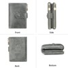 BEAFUP Small Wallets for Women,Leather RFID Blocking Bifold Double Zipper Pockets Wallet Card Case Purse with 2 ID Windows - 4 of 4