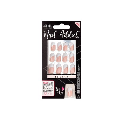 Ardell Nail Addict French Crescent Nail Kit - Beige - 27ct