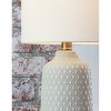 Donnford Ceramic Table Lamp Gray/White - Signature Design by Ashley: Modern Accent, 1-Way Switch, UL Listed - 3 of 3