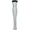 Memoi Clocking Cable Femme Over The Knee Warm Cotton Blend Socks Light Gray One Size - 2 of 4