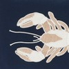 Saro Lifestyle Embroidered Lobster Down Filled Pillow, 12"x18", Blue - 3 of 4