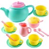 Joyfy 18-Piece Pretend Play Tea Party Set, Plastic Tea Set for Kids, Mini Kitchen Accessories, Perfect Gift for Toddler Boys Girls Ages 3-6 Years Old - 2 of 4