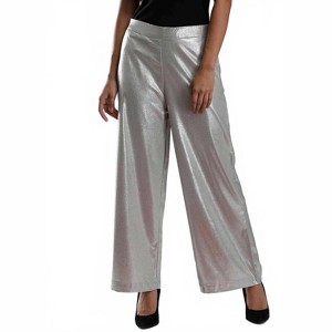 Women's Shimmery Party Pants - Plus - SKIES ARE BLUE - 1 of 4