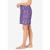 Dreams & Co. Women's Plus Size Print Pajama Shorts - 4 of 4