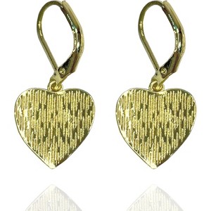 Sterling Silver Leverback Earrings for Women, 14K Gold and Silver Drop Dangle Earrings Jewelry Hypoallergenic - 1 of 4