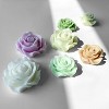 JDICTION 2 Pack Blooming Flower Molds Flower Resin Mold - Resin Casting Silicone Molds for Home Decor & Candle Making Wave Spiral Mold - 3 of 4