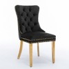 NicBex  Set of 2 Velvet Dining Chairs with Chrome Stainless Steel Plating Legs,Solid Wood Armless Chairs for Kitchen,Living Room - 4 of 4