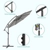Sonkuki 10 Ft. Patio Offset Umbrella Outdoor Hanging Umbrellas w/Steel Frame - 3 of 4