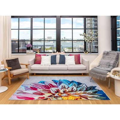 Rugs America Elizabeth Sutton Maisie MI35C Modern Floral Area Rug
