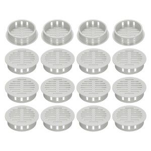 Unique Bargains Plastic Durable Impact Scratch Resistant Soffit Vent Cover 20 Pcs - 1 of 4