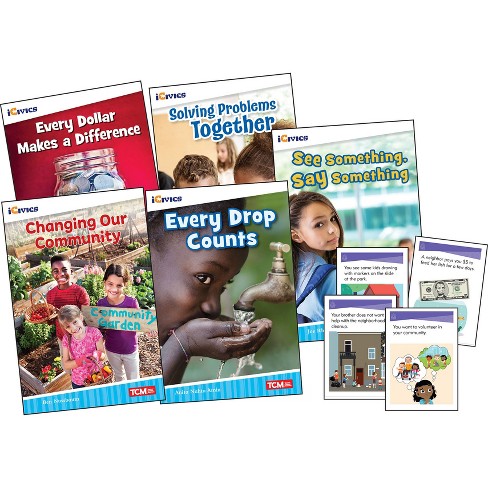 Teacher Created Materials iCivics Grade 2: Community & Social Awareness 5-Book Set + Game Cards - image 1 of 3