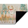 Stupell Industries Pastel Santa's Reindeer Printed Outdoor Door Mat, design by Arlington Prints, 18"x30" - 2 of 4