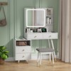 White Dressing Table Set - 3 of 4