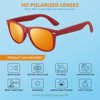 Attop Classic retro polarized red and orange sunglasses suitable for fishing, driving and hiking - 3 of 4