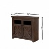 LOVMOR Metal Pantry Storage Cabinet with Retractable Doors,Freestanding Cupboard for Dining Room Living Room,Space-saving,White - 2 of 4