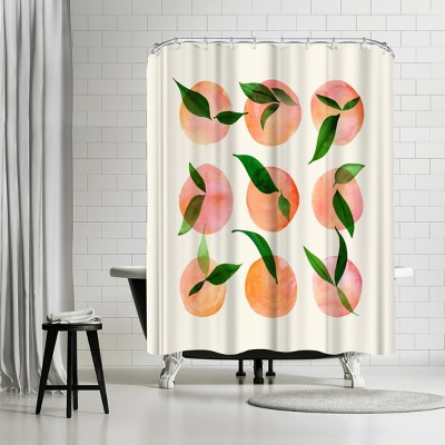 Americanflat Wild Orchard by Modern Tropical 71" x 74" Shower Curtain