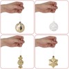 73pcs Christmas Tree Balls Ornaments, Shatterproof Baubles for Xmas Trees, Hanging Holiday Balls Wreath Ornament for Christmas Tree Decoration, Gold - 4 of 4