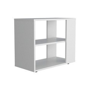 Vynxaria White Coffee Tables with Shelves for Modern Spaces - 1 of 4