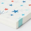 30ct Stars Disposable Napkins White Red Blue - Sun Squad™ - 3 of 3