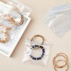 Stockroom Plus 100 Pack Clear Plastic Bags for Jewelry, Mini Resealable Bags for Small Business Earrings, Necklaces, 4.4 x 4.4 In - 2 of 4