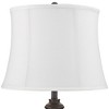 360 Lighting Lynn Modern Industrial Buffet Table Lamps 26" High Set of 2 Black Metal White Softback Drum Shade for Bedroom Living Room Bedside Family - 2 of 4
