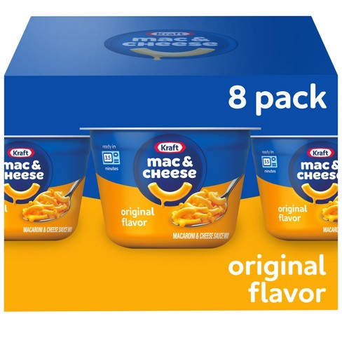 Kraft Original Mac And Cheese Cups Easy Microwavable Dinner ...