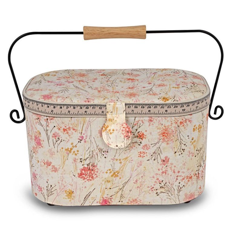 Dritz Large Sewing Basket with Metal Handle, 2 of 6