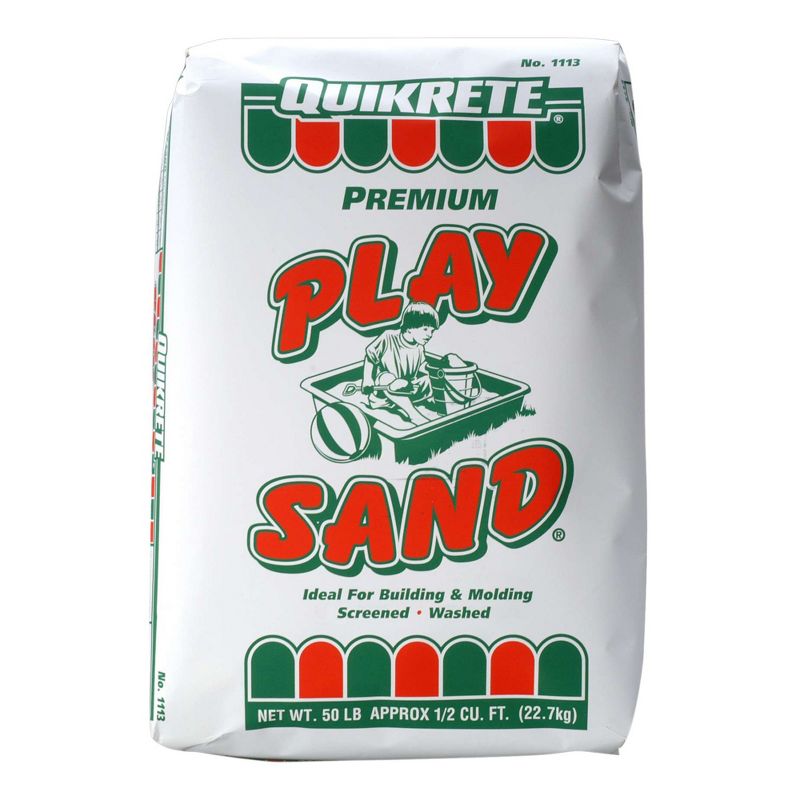 QUIKRETE 50 Lbs Natural Washed, Screened, and Dried Soft Play Sand for Sandboxes, Landscaping or Litter Boxes, Natural Tan Color (2 Pack), 2 of 5