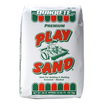 QUIKRETE Natural Washed, Screened, and Dried Soft Play Sand for Sandboxes, Landscaping, or Litter Boxes - Beige 50lbs.